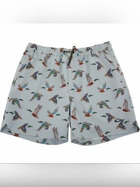 Drake Lake Shore Dock Short 6” Duck Mallard Spoonie Grey Size XL